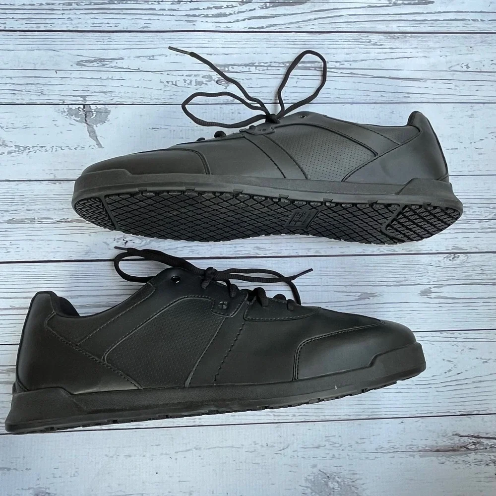 Shoes For Crews NEW Mens Black Slip Resistant Work Shoes Sneaker Size 15 US